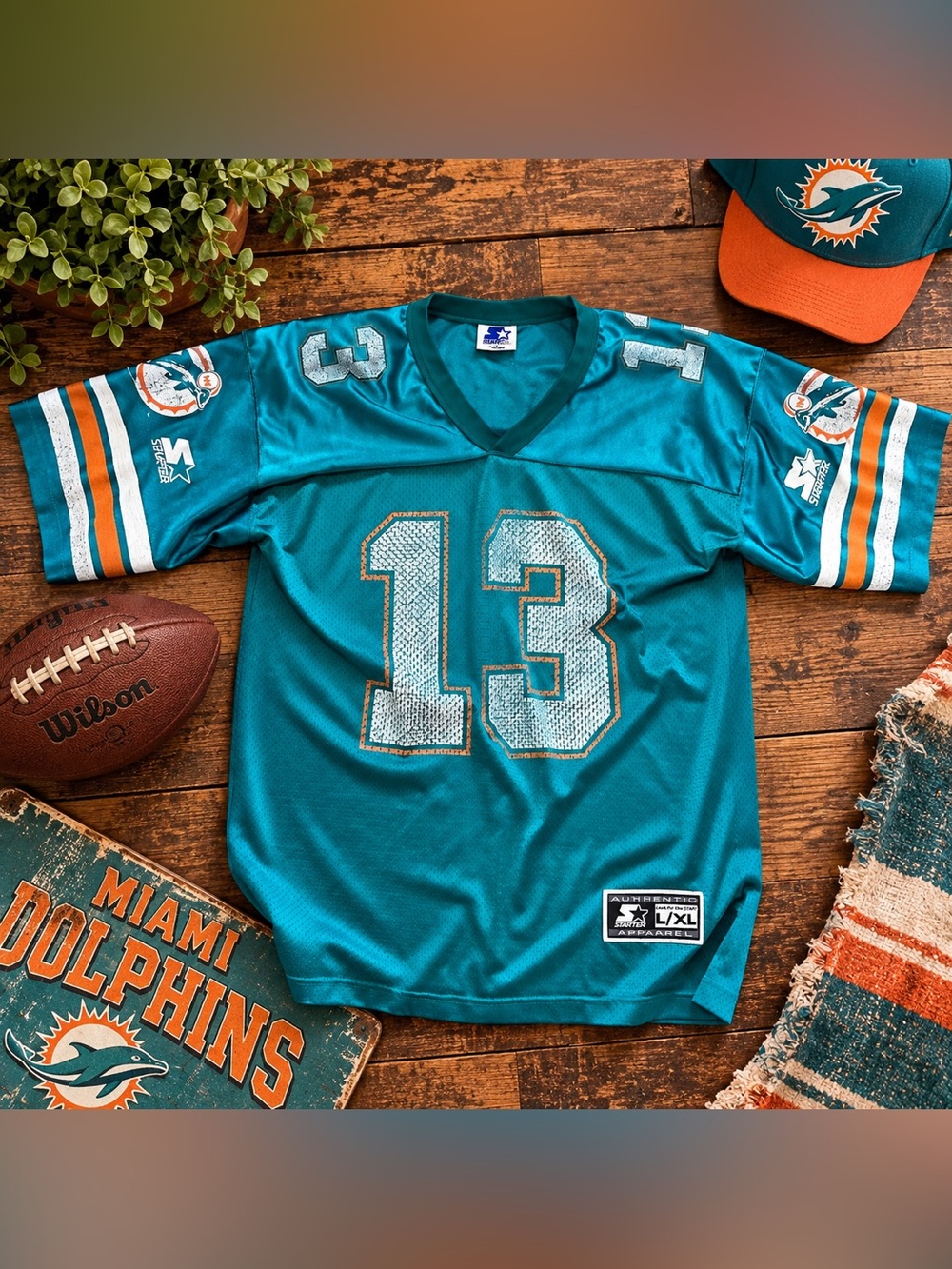 Vintage Starter Dan Marino #13 Miami Dolphins Jersey L/XL